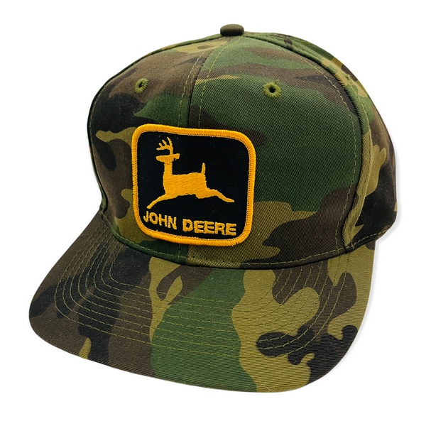 John Deere Camo. 100% Vintage Trucker Snapback