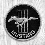 Mustang - Silver & Black. Authentic Vintage Patch