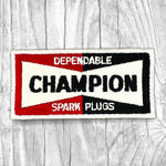 Champion Spark Plugs Vintage Patch