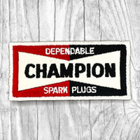 Champion Spark Plugs Vintage Patch.
