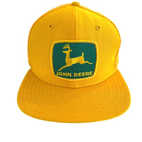 John Deere Vintage Patch + Yellow New Era Dupont Visor Trucker
