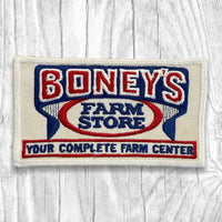 BONEY’S FARM STORE. Authentic Vintage Patch