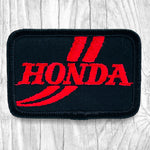 Honda Vintage Patch. Red & Black