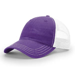 Richardson 111 Purple/White. Weathered & Floppy Snapback