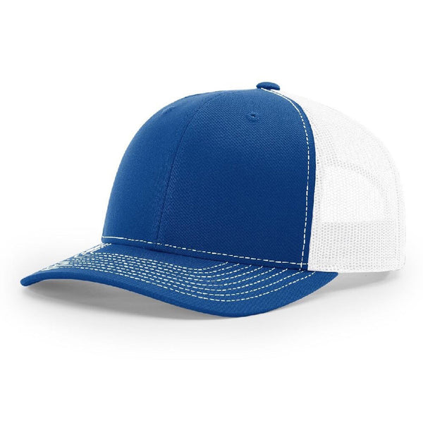 FishME Patch Trucker Hat Royal/White